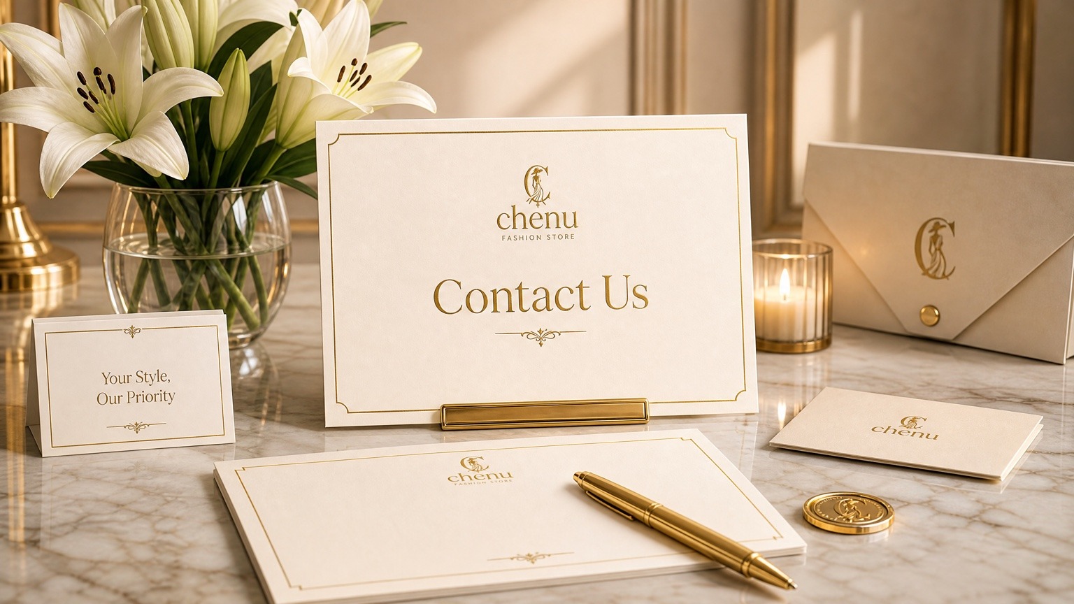 CHENU FASHION STORE contact us header image